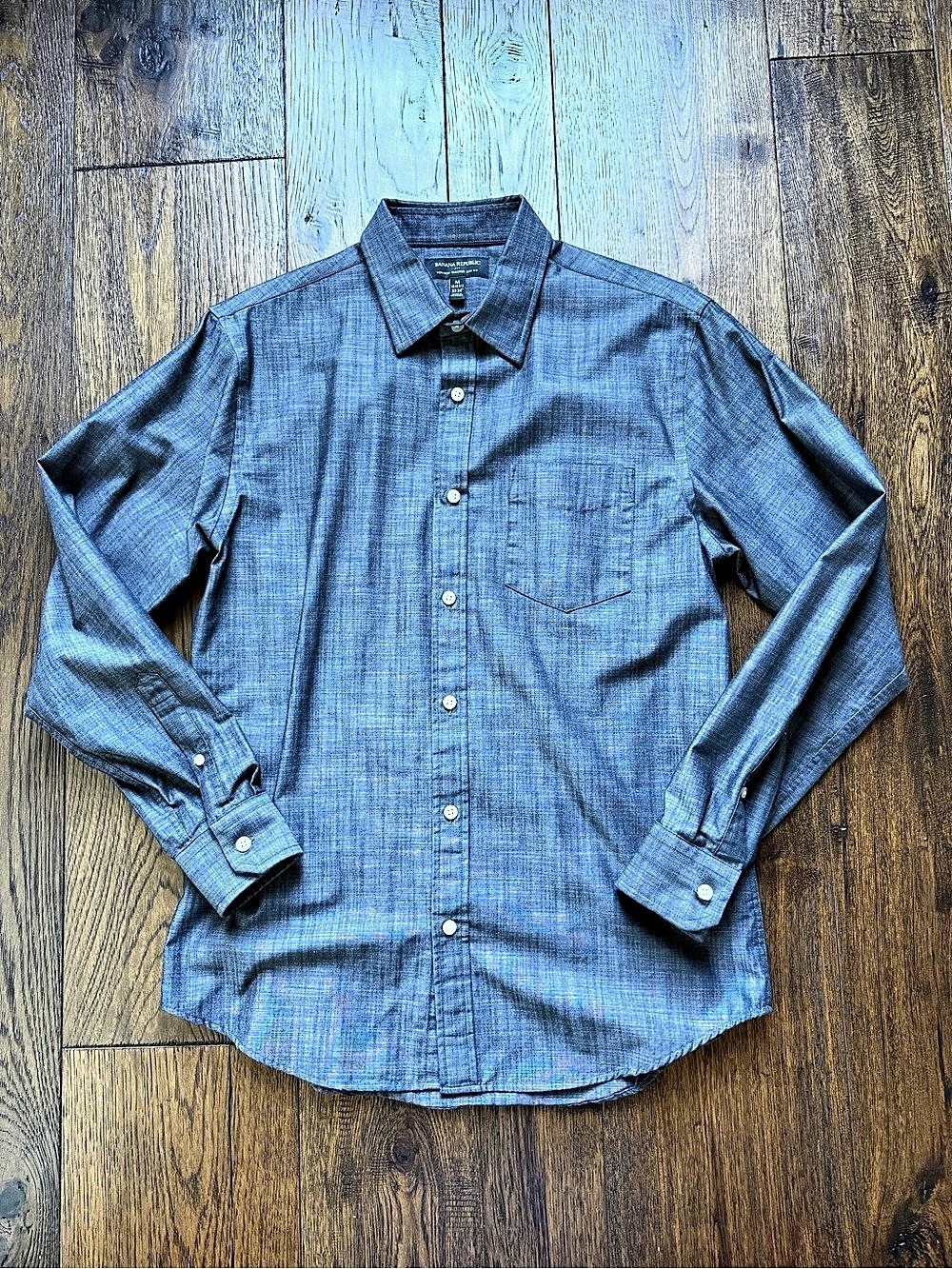 Banana Republic Non-Iron Tailored Slim Fit Dress Shirt Medium